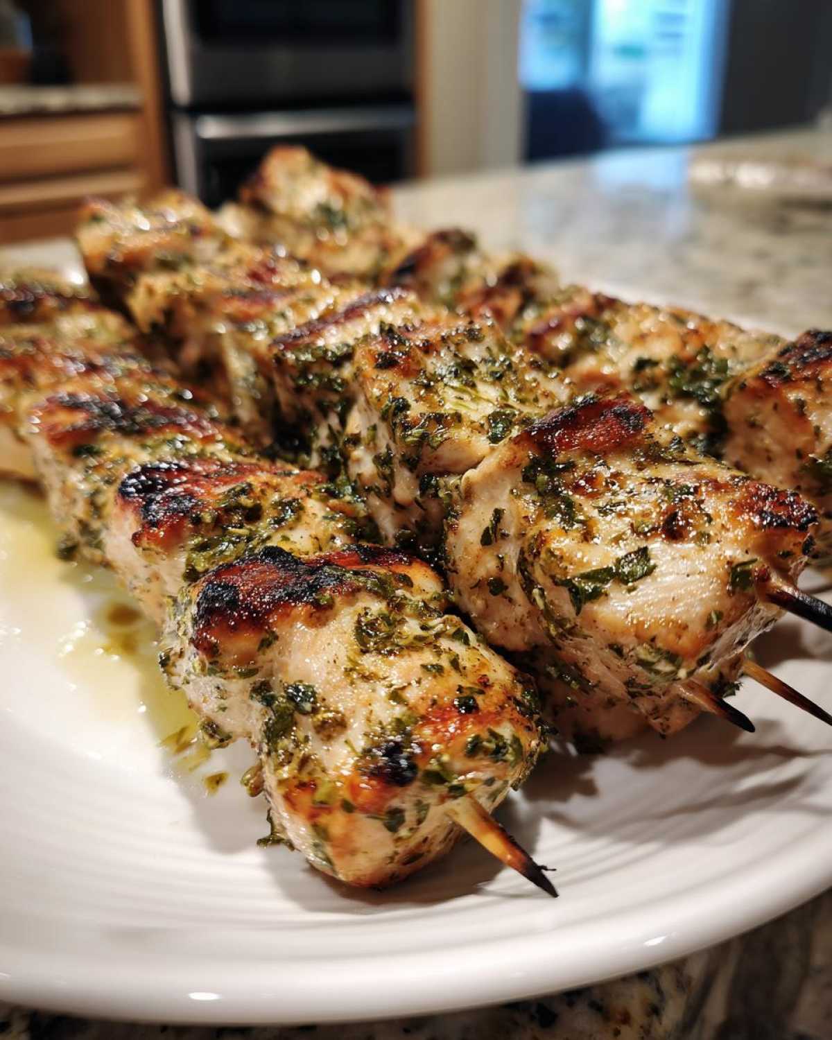 Grilled Lemon Herb Chicken Skewers - detail 1