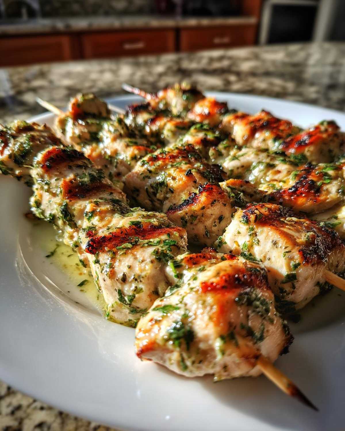 Grilled Lemon Herb Chicken Skewers - detail 2