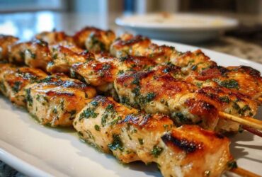 Grilled Lemon Herb Chicken Skewers