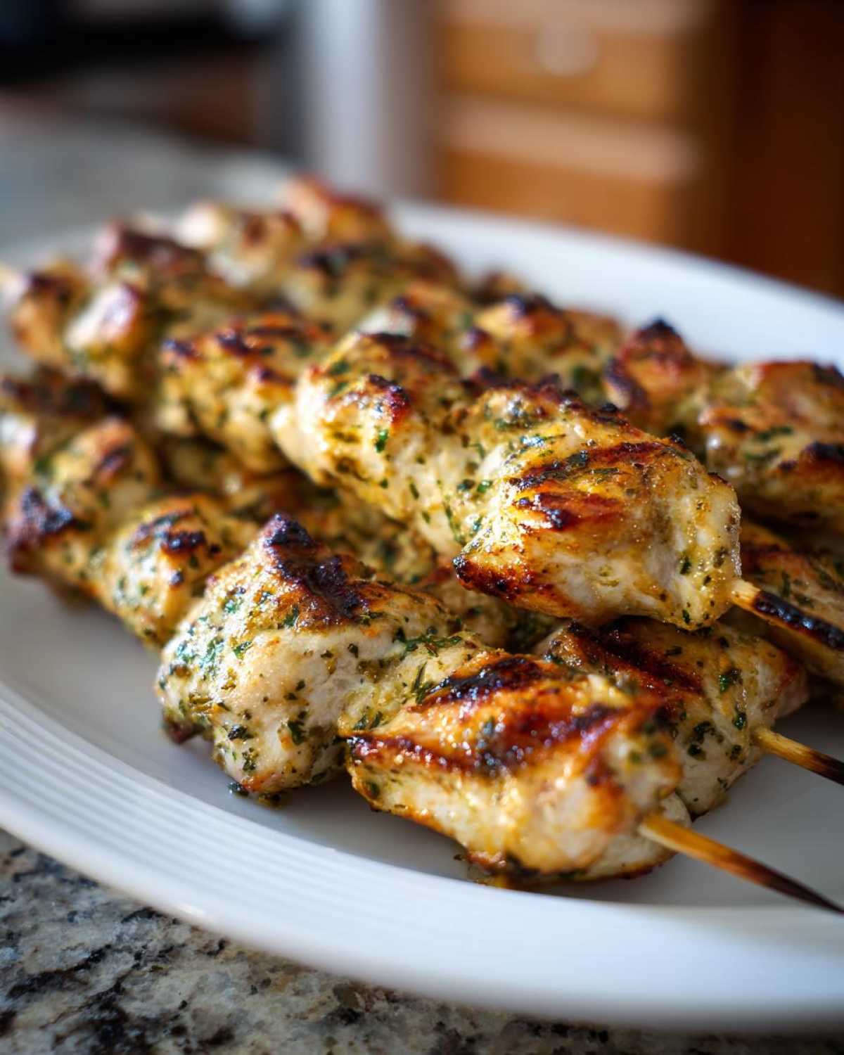 Grilled Lemon Herb Chicken Skewers - detail 4