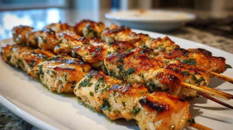 Grilled Lemon Herb Chicken Skewers