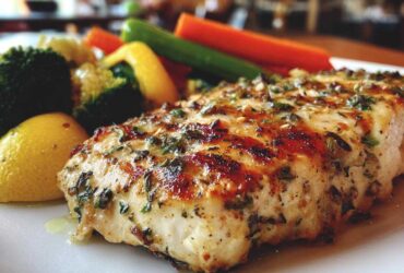 Grilled Lemon Herb Chicken with Steamed Veggies