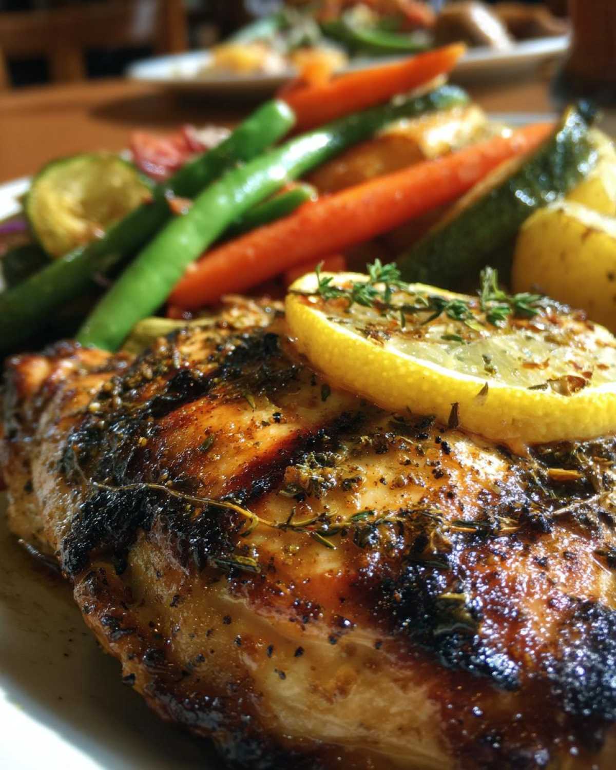 Grilled Lemon Herb Chicken with Steamed Veggies - detail 4