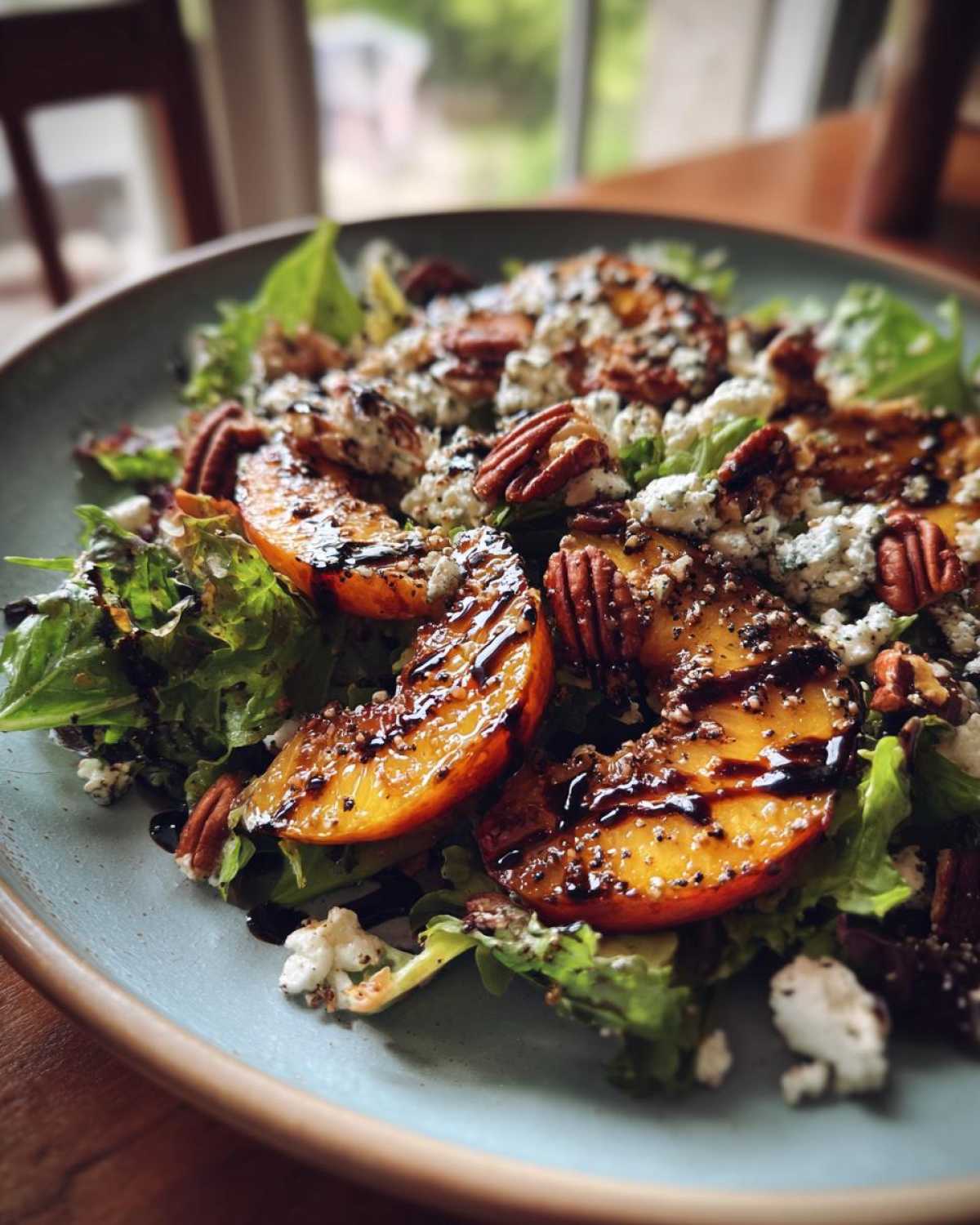 Grilled Peach Salad with Feta - detail 2