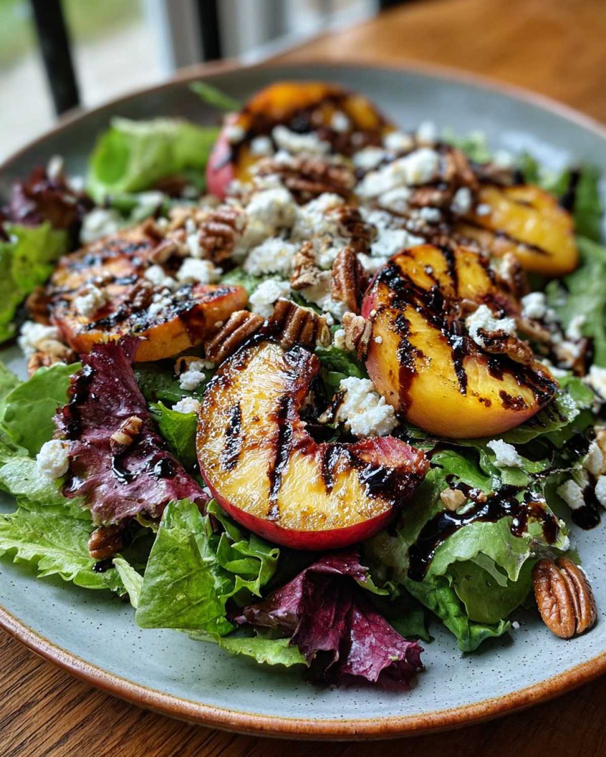 Grilled Peach Salad with Feta - detail 3