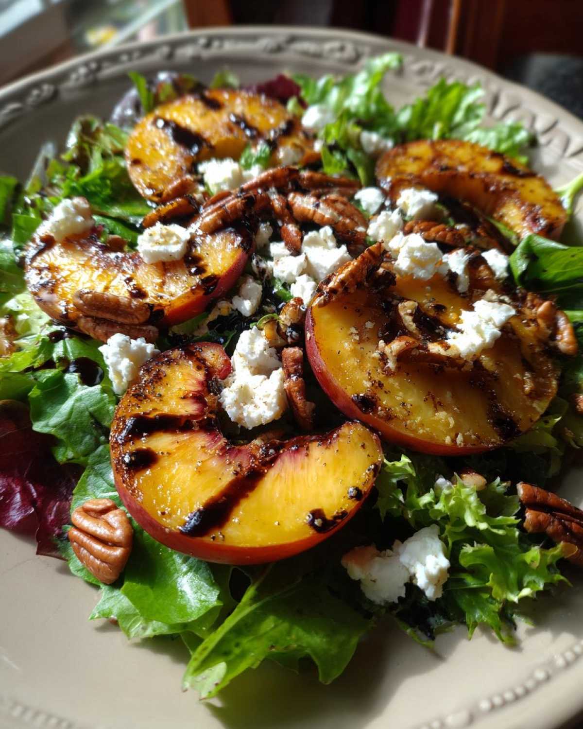Grilled Peach Salad with Feta - detail 4