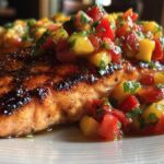 Grilled Salmon with Mango Salsa