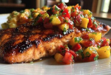 Grilled Salmon with Mango Salsa