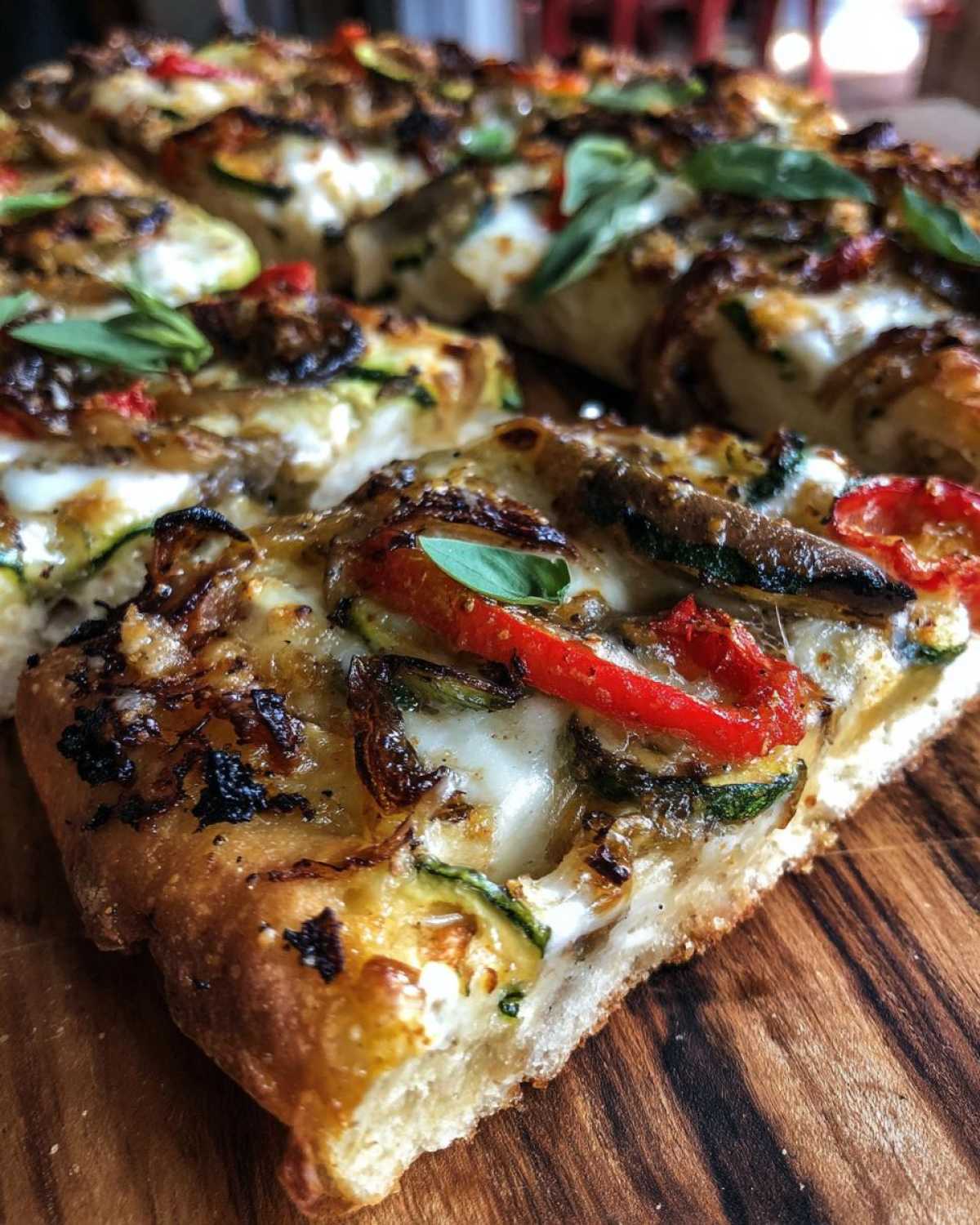 Grilled Vegetable Flatbread Pizza - detail 1