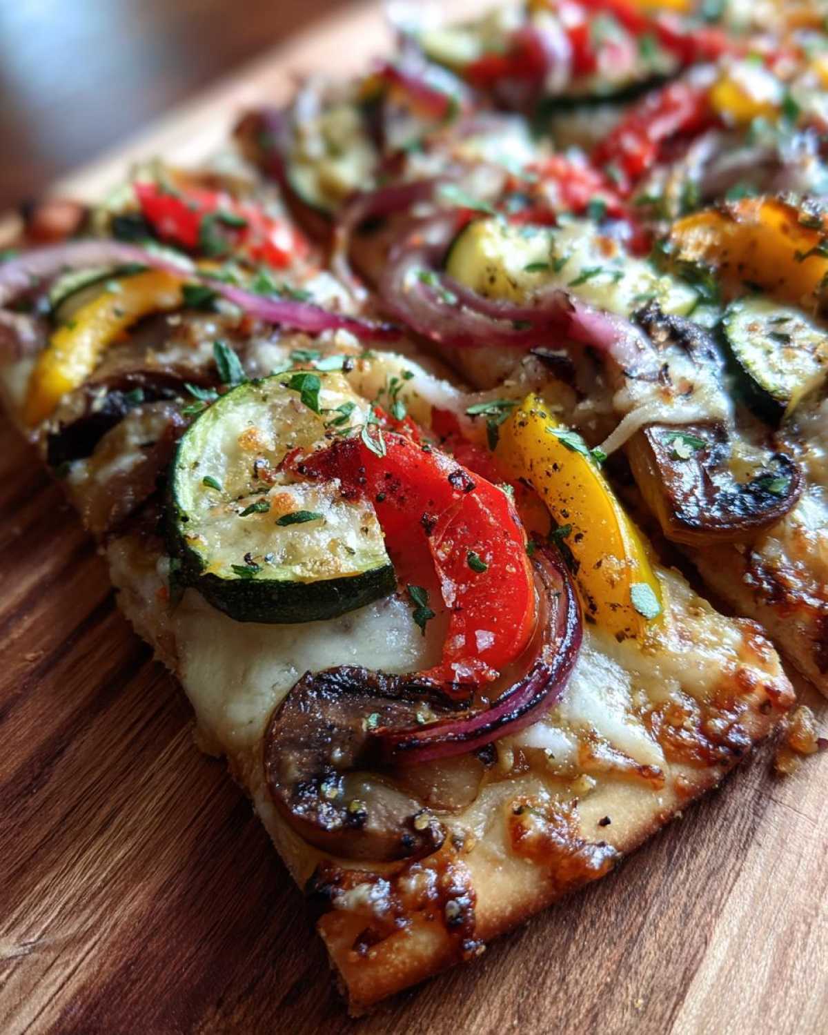 Grilled Vegetable Flatbread Pizza - detail 2