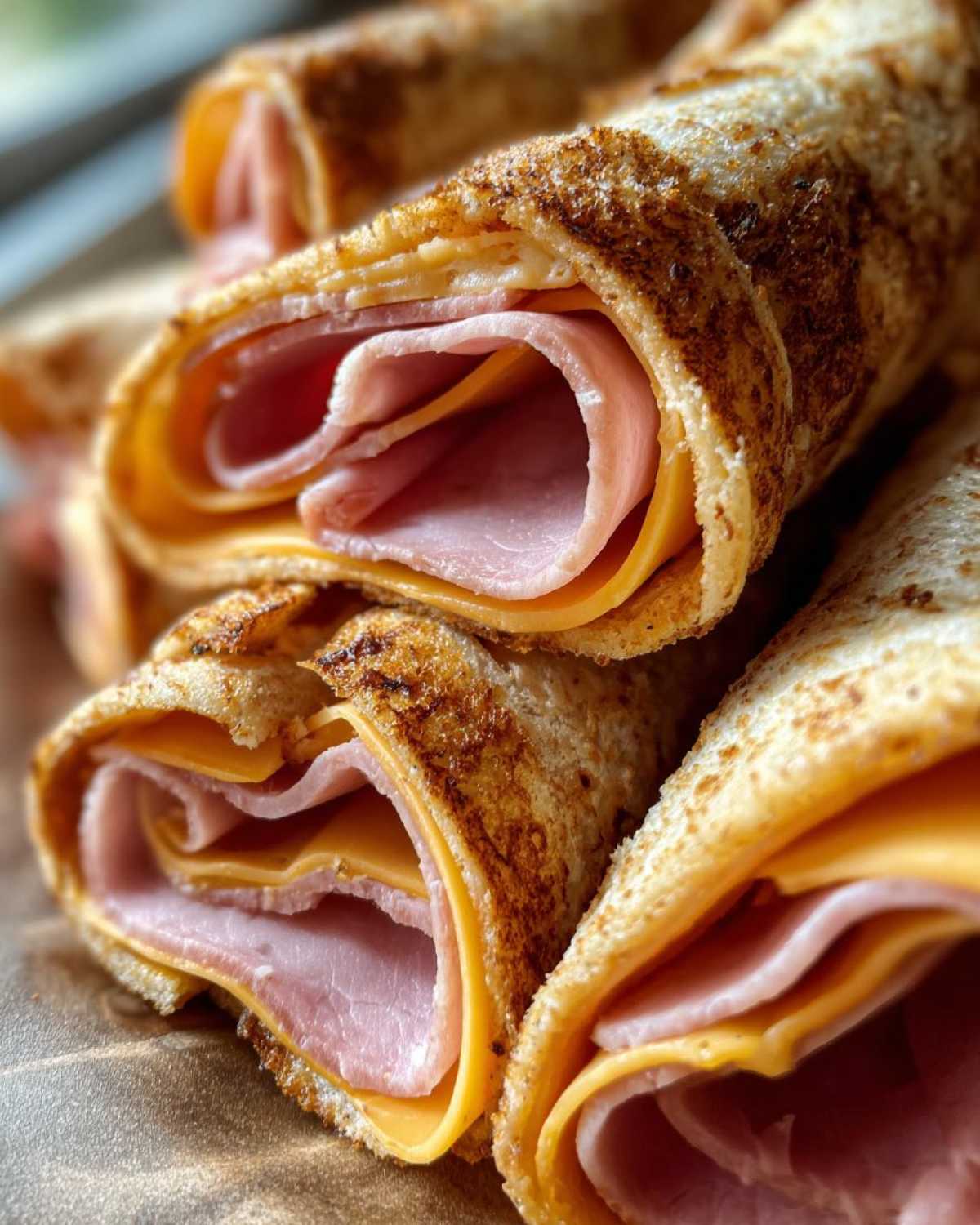Ham and Cheddar Roll-Ups - detail 3