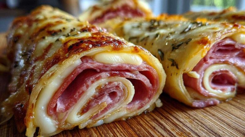Ham and Cheddar Roll-Ups