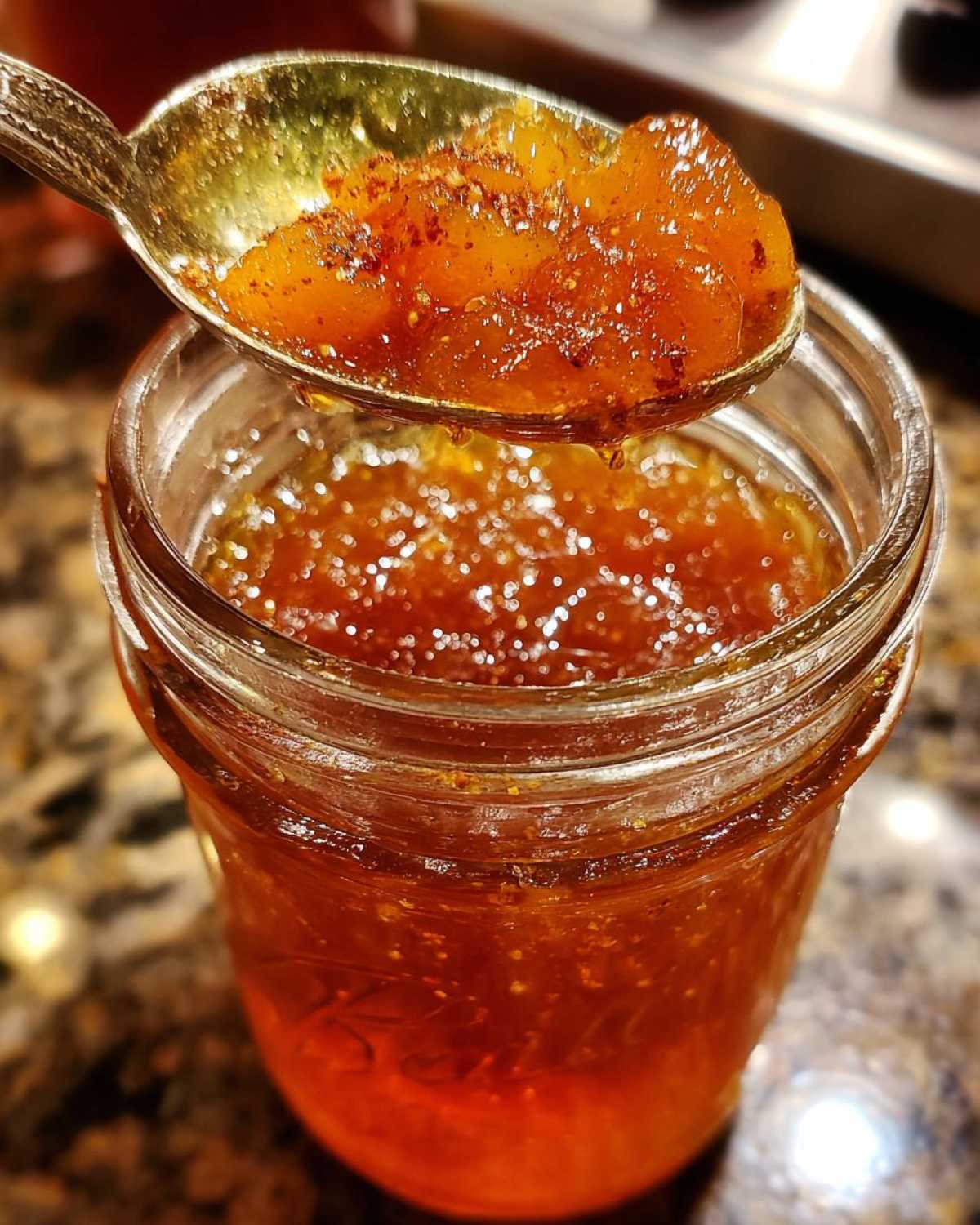 Homemade Cinnamon Pear Preserves - detail 2