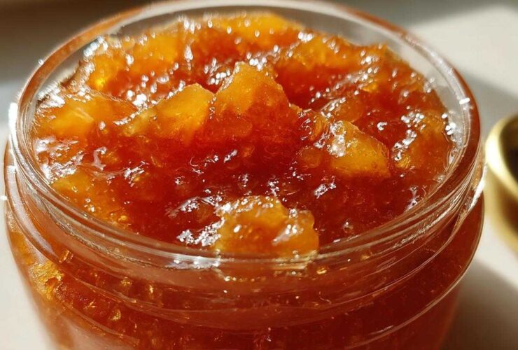Homemade Peach Jam Preserves