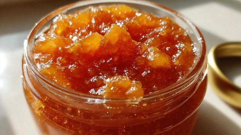 Homemade Peach Jam Preserves