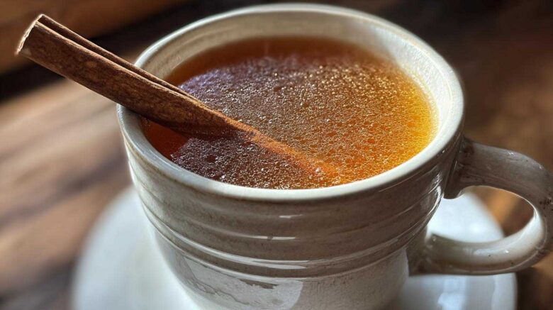Hot Apple Cider with Cinnamon