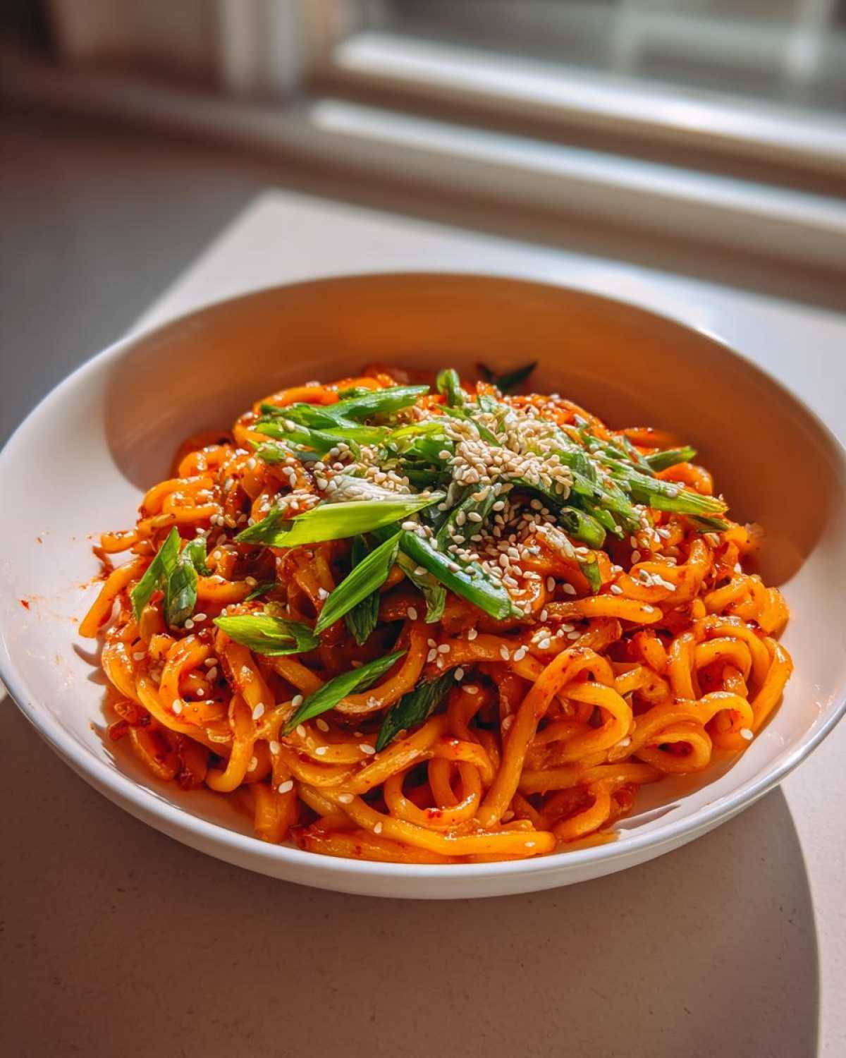Hot and Spicy Korean Gochujang Noodles - detail 1
