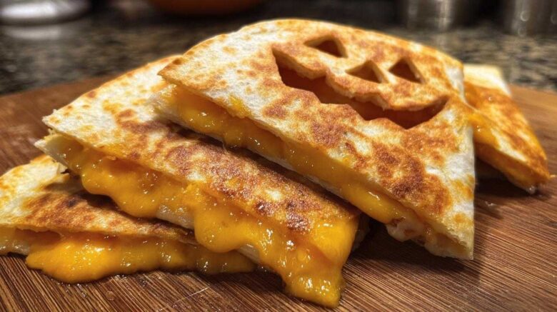 Jack-o’-Lantern Quesadillas