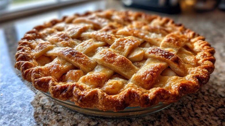 Lattice Pie Crust with Apple Filling