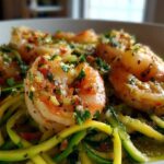 Lemon Garlic Shrimp Zoodles