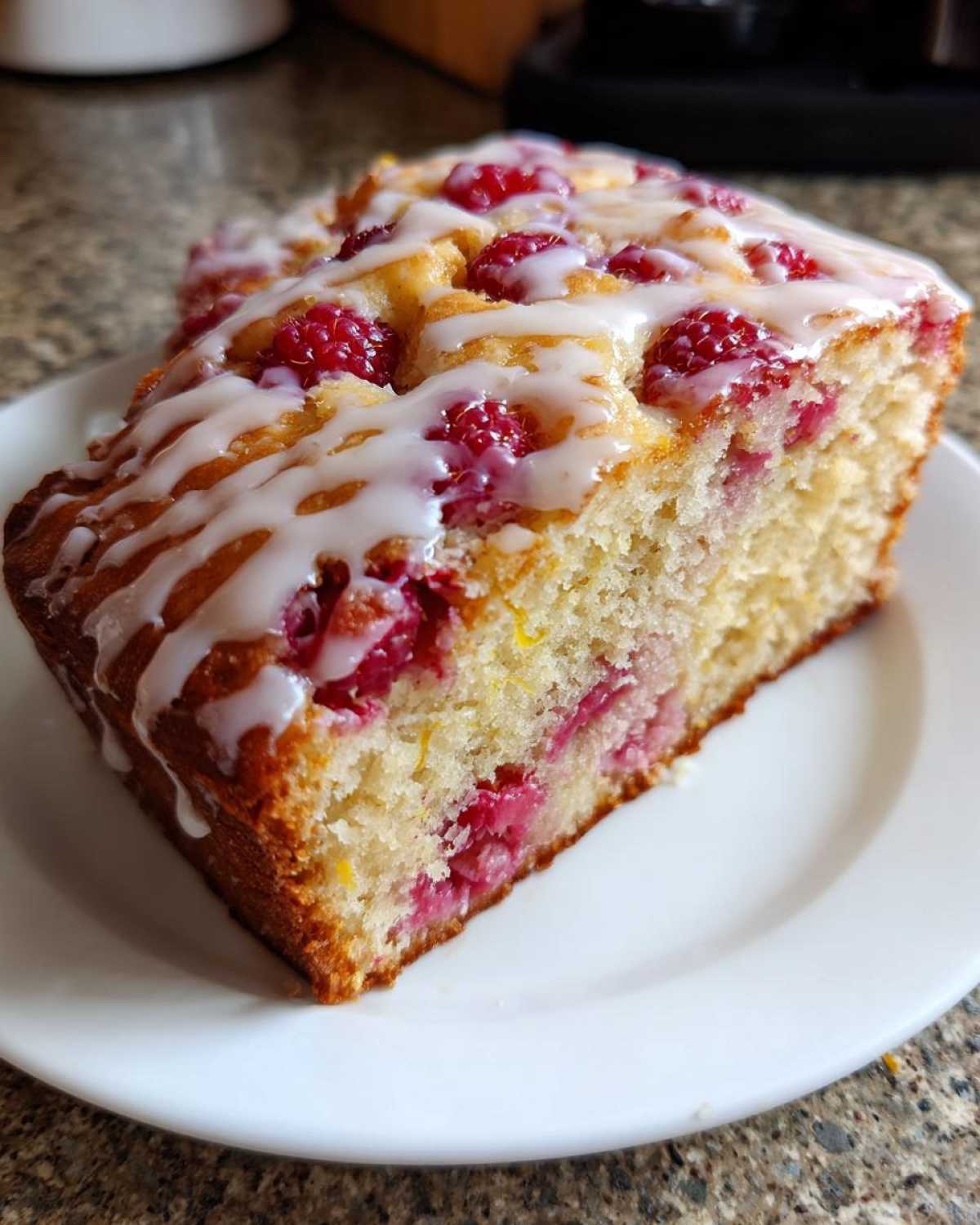 Lemon Raspberry Loaf - detail 2