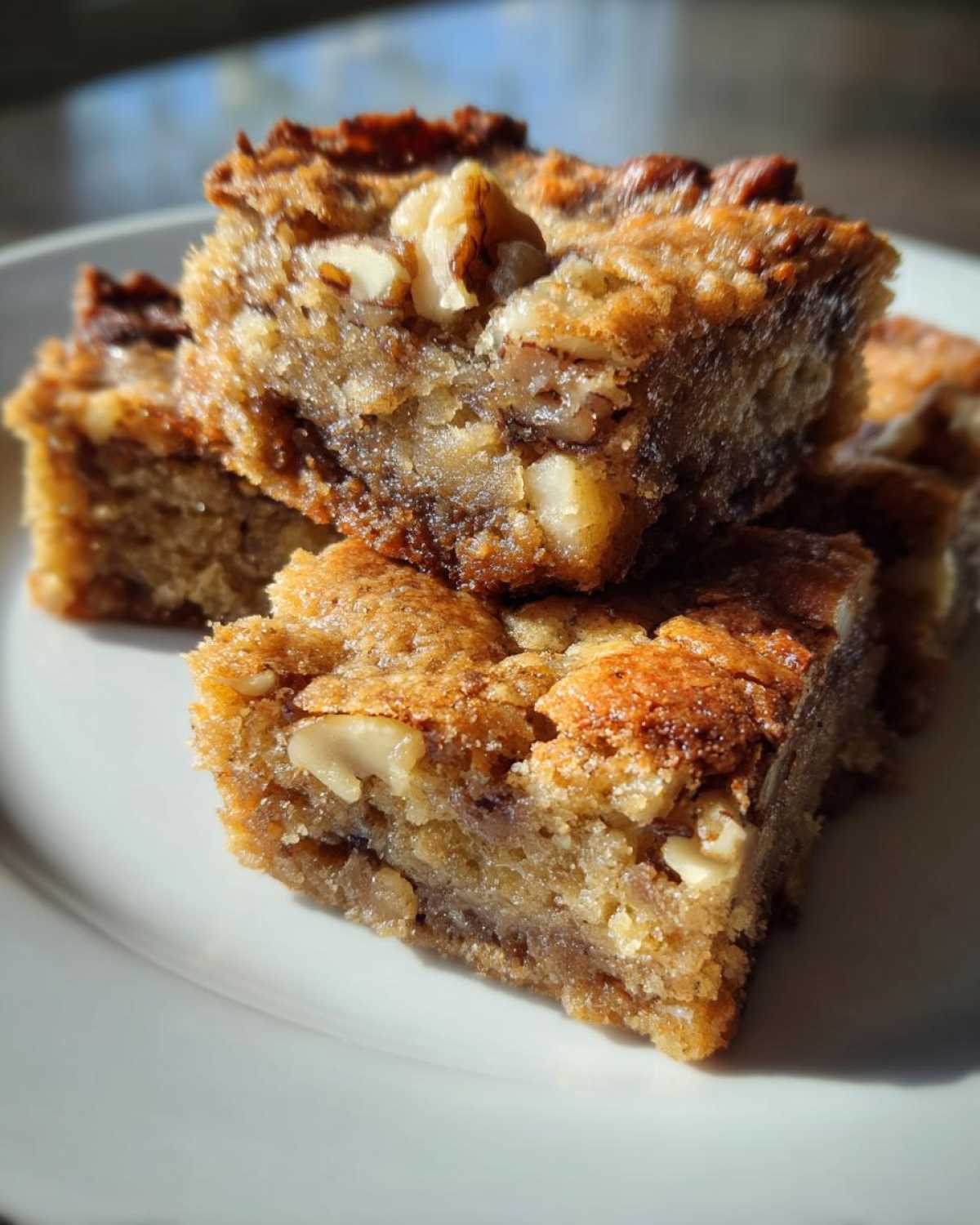 Maple Walnut Blondies - detail 2