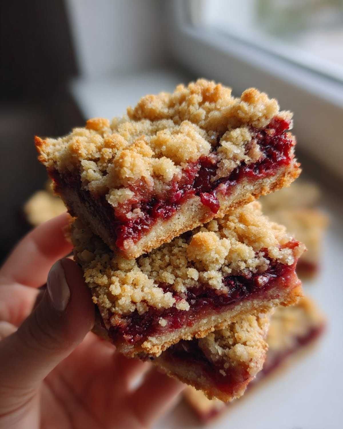 Mixed Berry Crumble Bars - detail 2