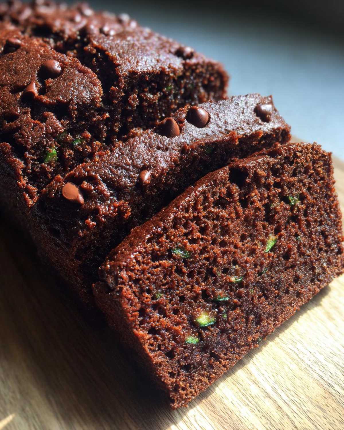 Moist Chocolate Zucchini Bread - detail 3