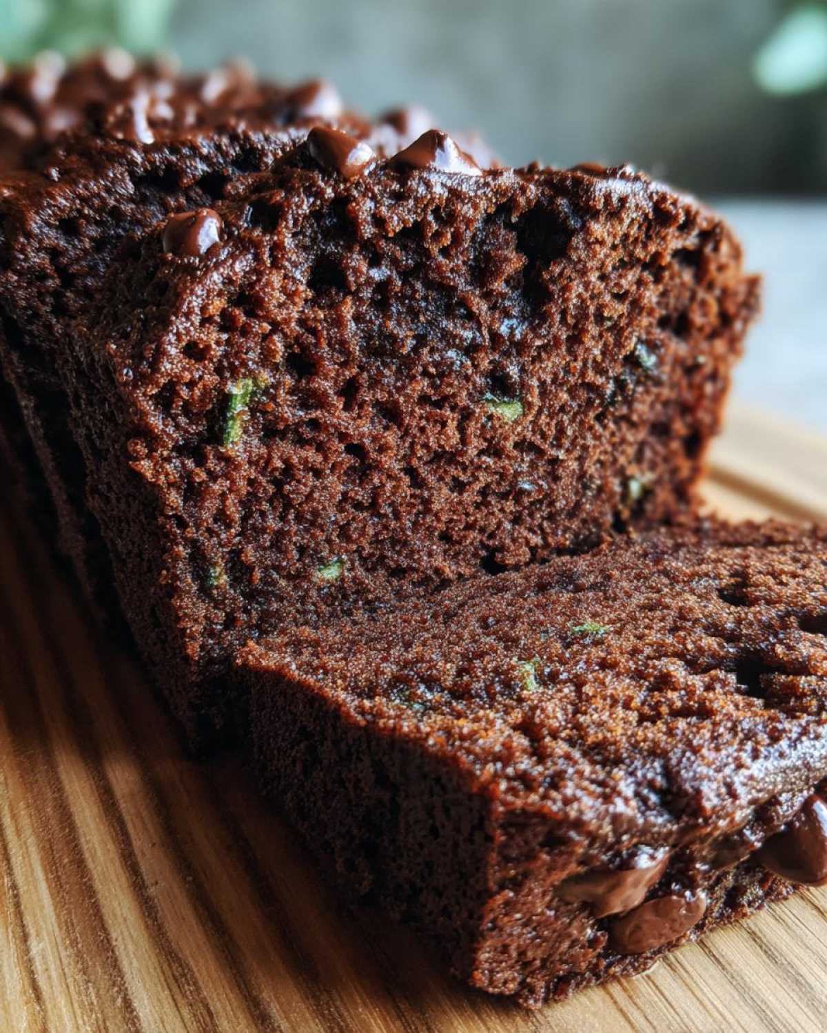 Moist Chocolate Zucchini Bread - detail 4