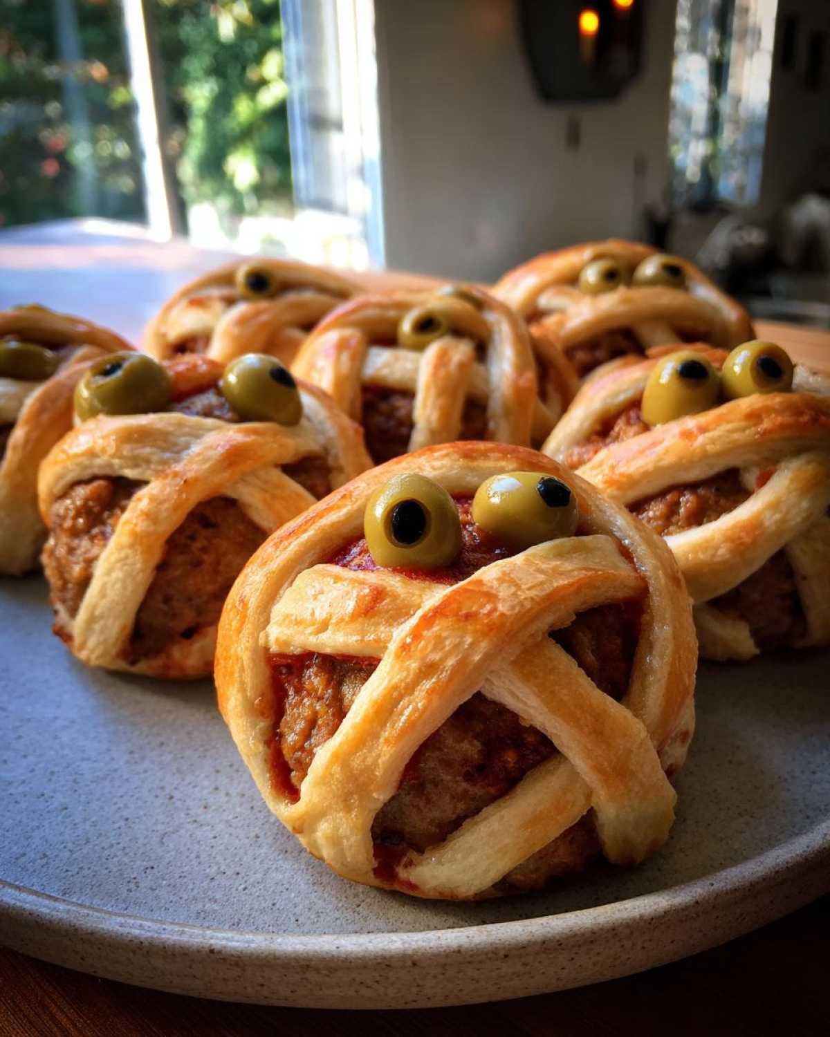 Mummy Meatball Sliders - detail 1