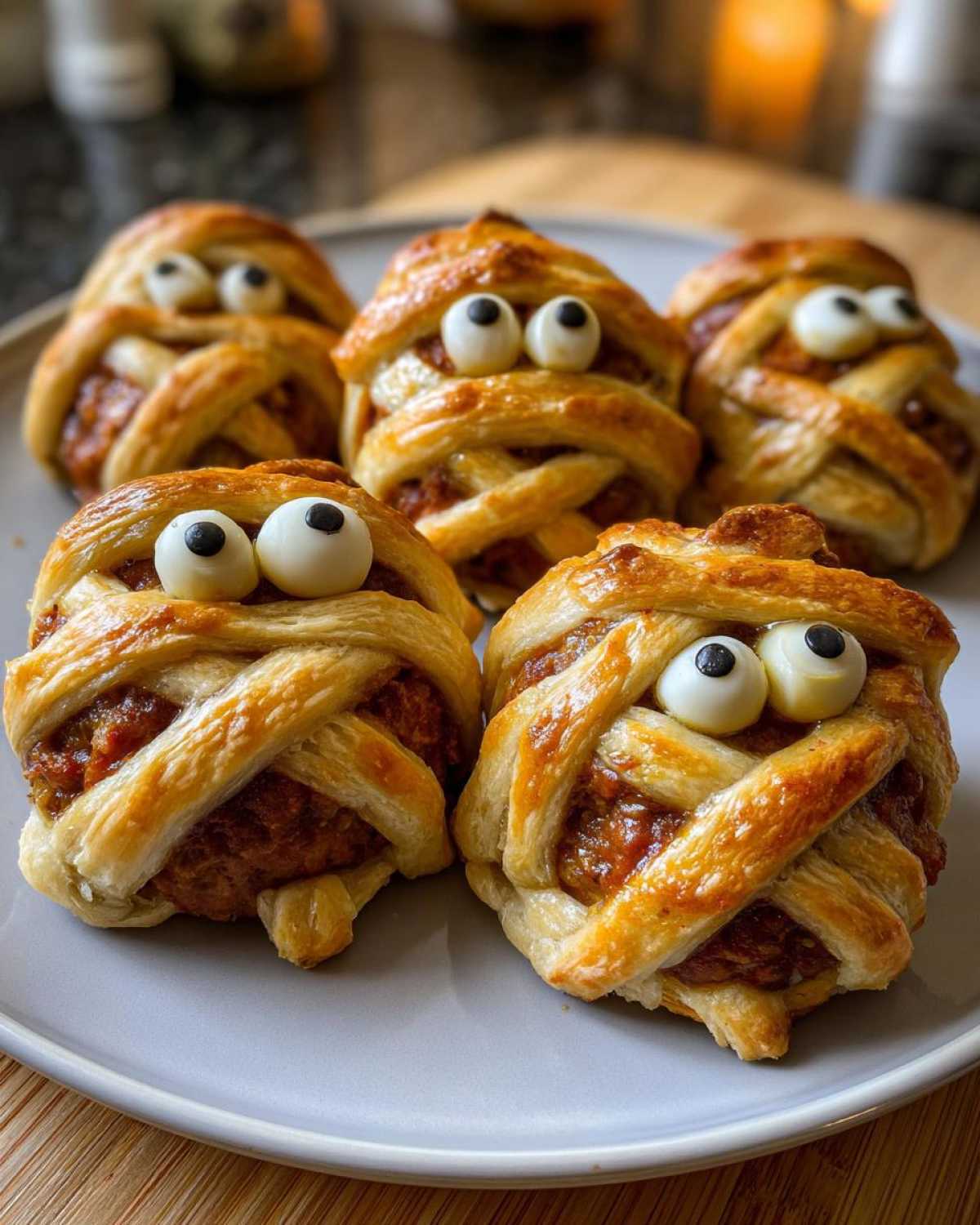 Mummy Meatball Sliders - detail 2