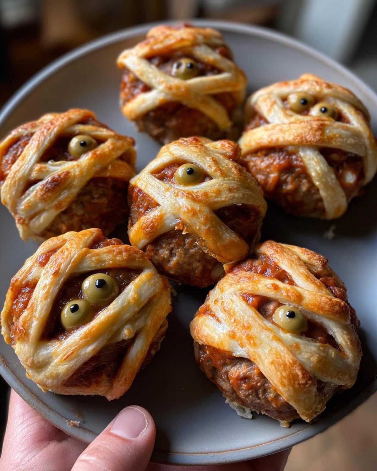 Mummy Meatball Sliders - detail 3