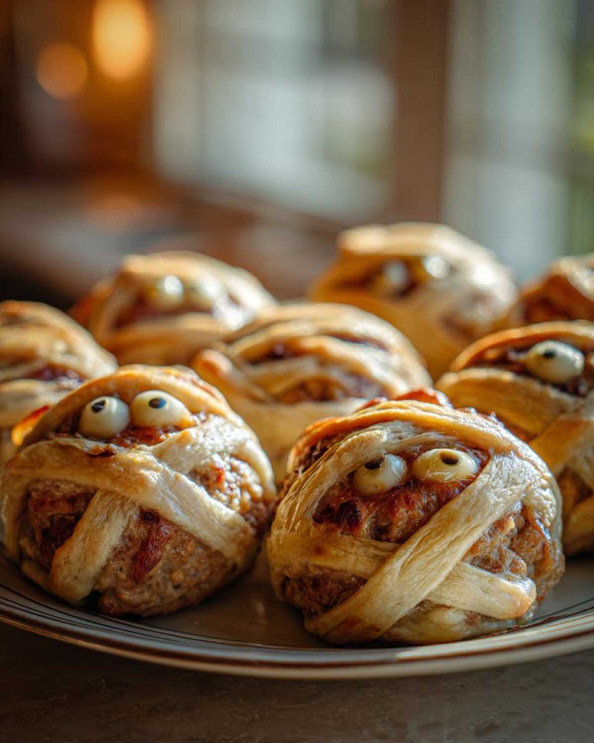 Mummy Meatball Sliders - detail 4
