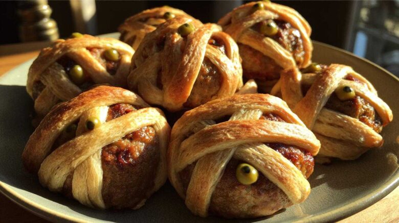 Mummy Meatball Sliders