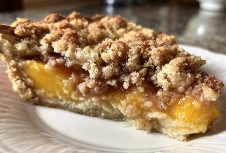 Peach Pie with Crumb Topping
