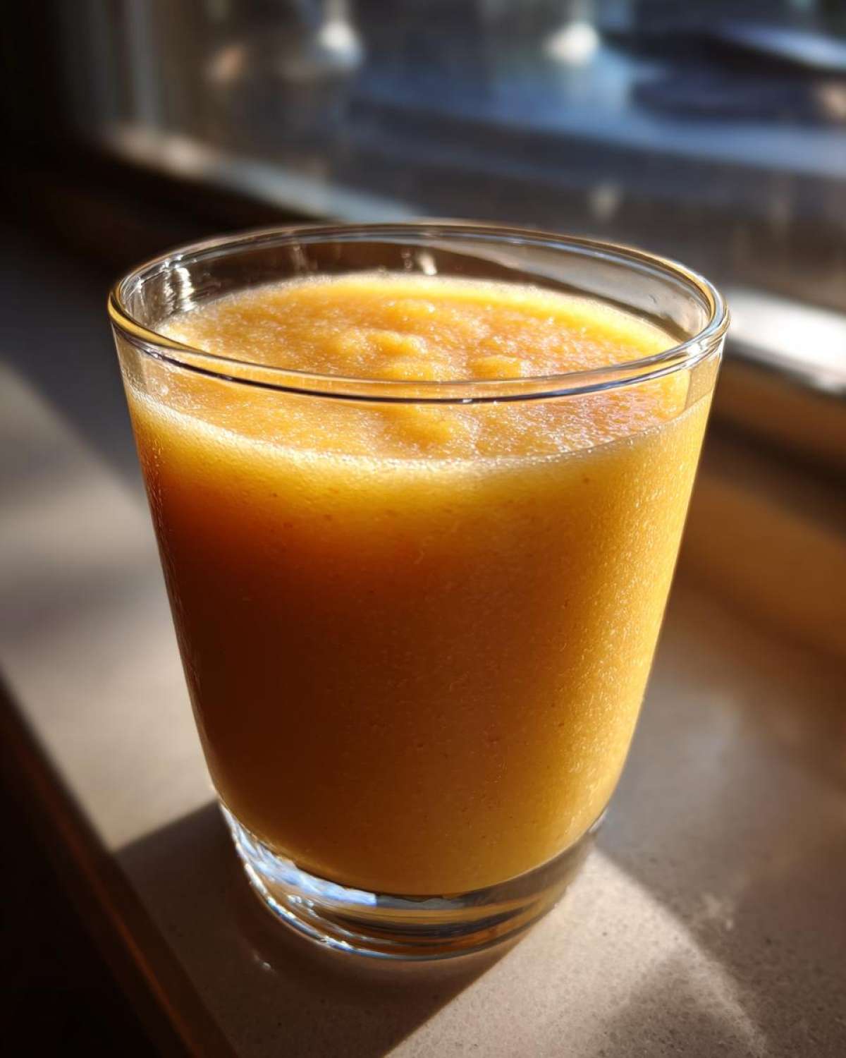 Peach Smoothie with Greek Yogurt - detail 2