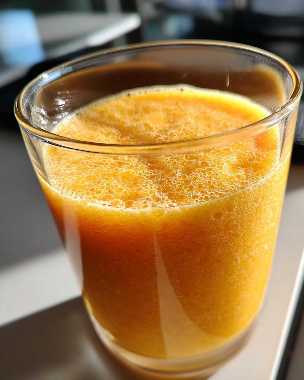Peach Smoothie with Greek Yogurt - detail 4