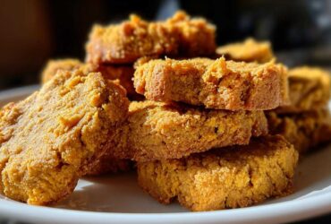 Peanut Butter Pumpkin Dog Biscuits