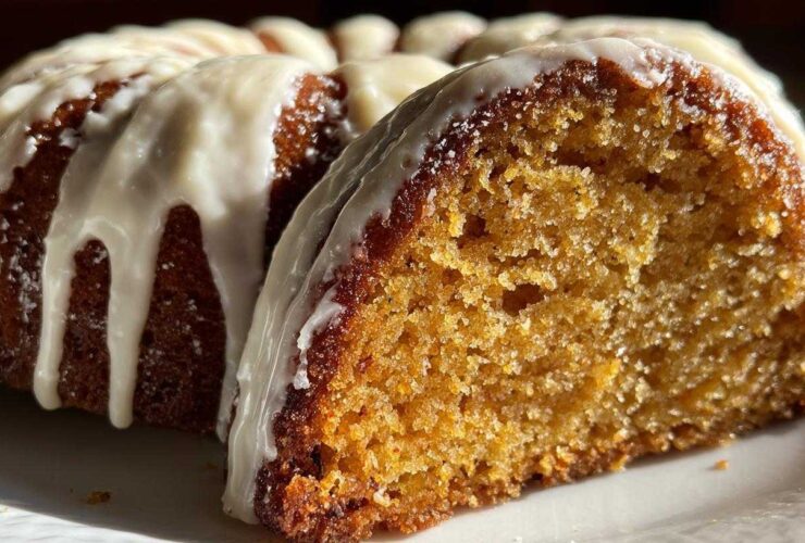 Pumpkin Spice Bundt Cake with Cream Cheese Glaze