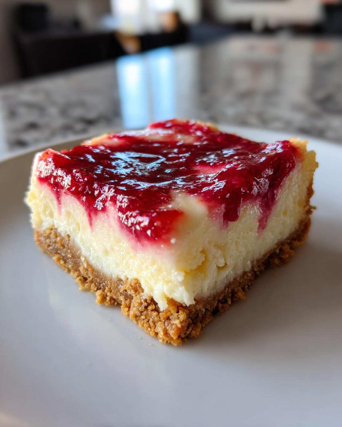 Raspberry Cheesecake Bars - detail 2