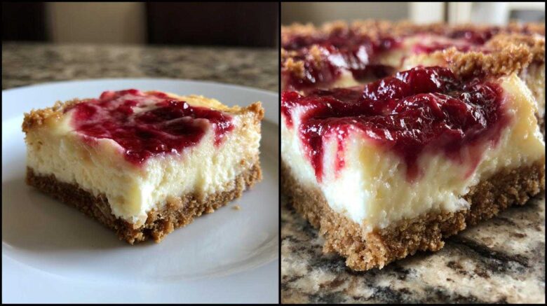 Raspberry Cheesecake Bars