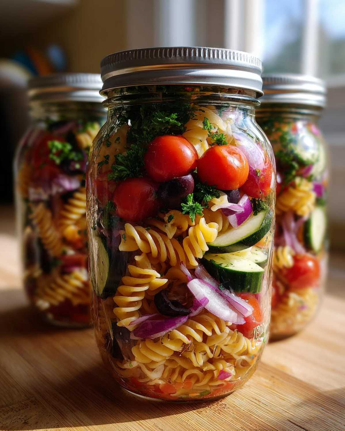 Ready-to-Go Pasta Salad Jars - detail 2