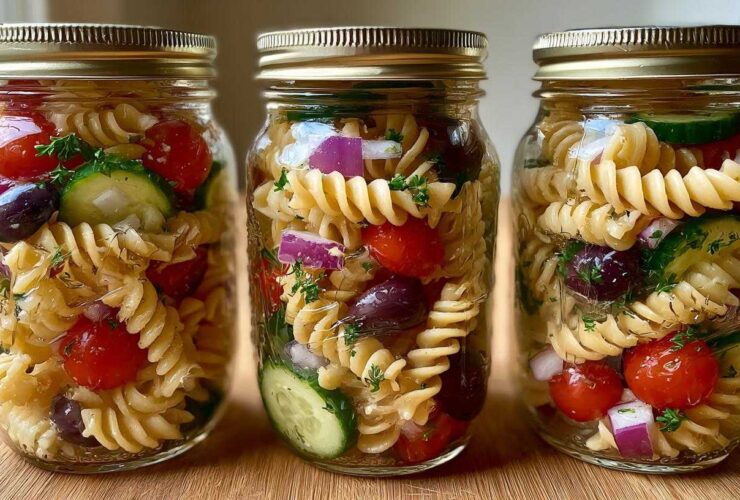 Ready-to-Go Pasta Salad Jars