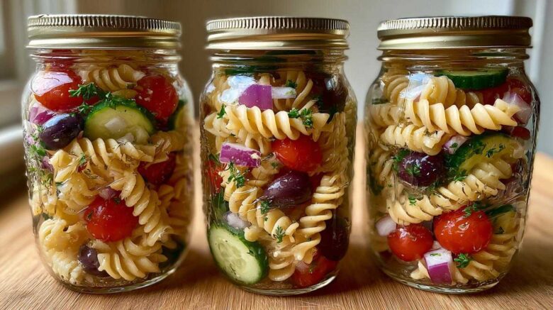 Ready-to-Go Pasta Salad Jars