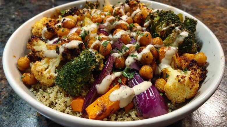 Roasted Chickpea and Veggie Buddha Bowl
