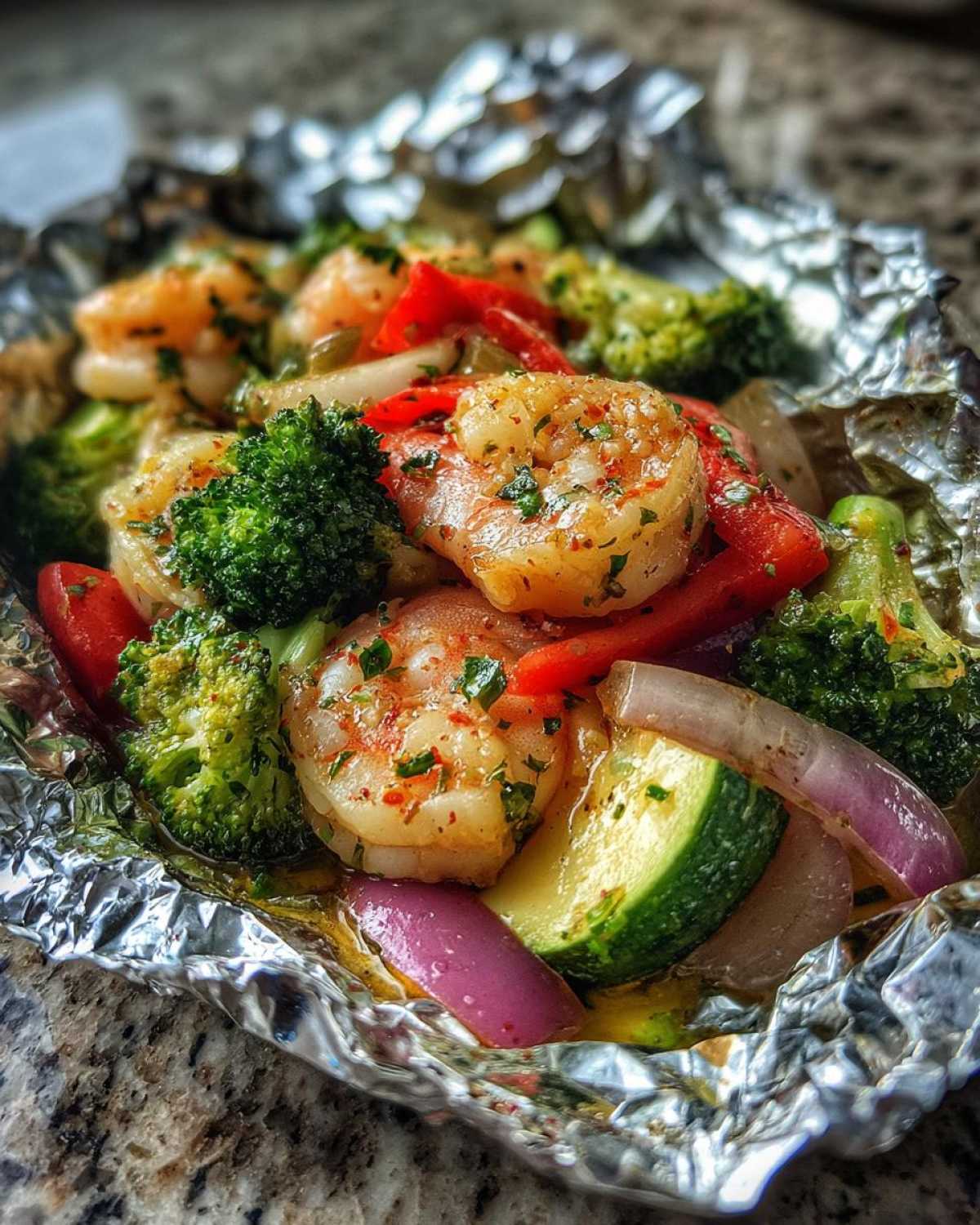 Shrimp and Veggie Foil Packets - detail 1
