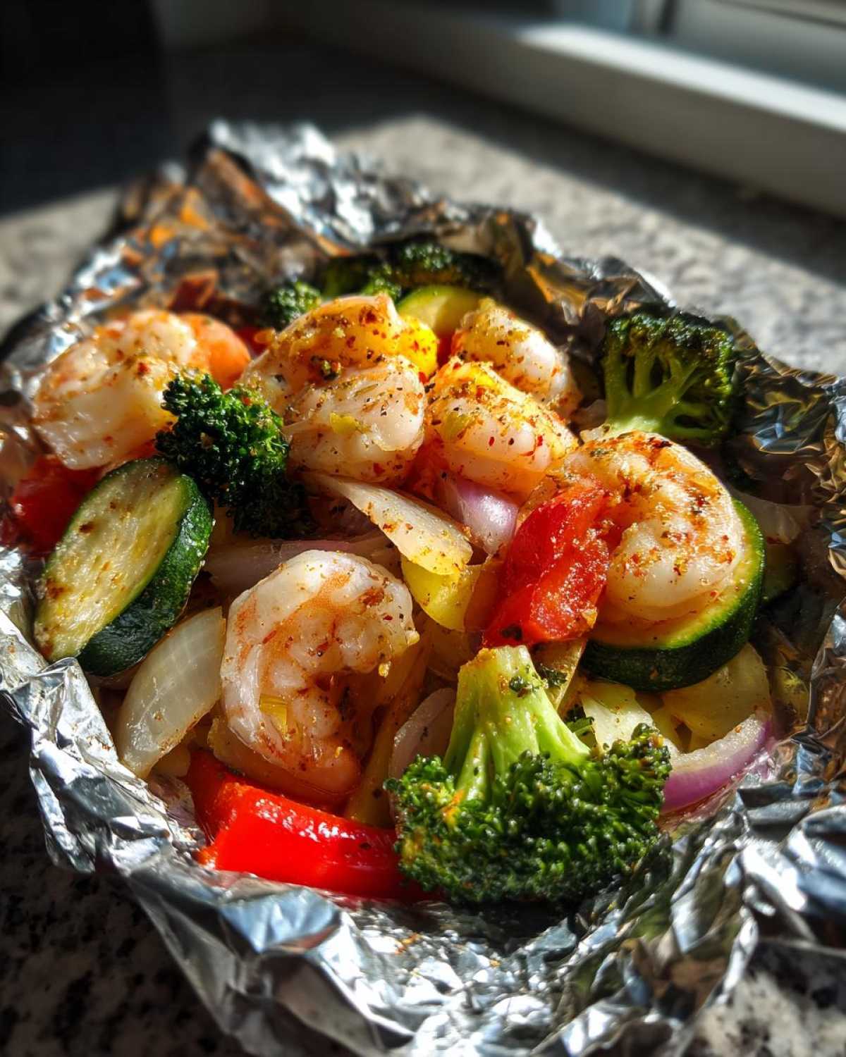 Shrimp and Veggie Foil Packets - detail 2