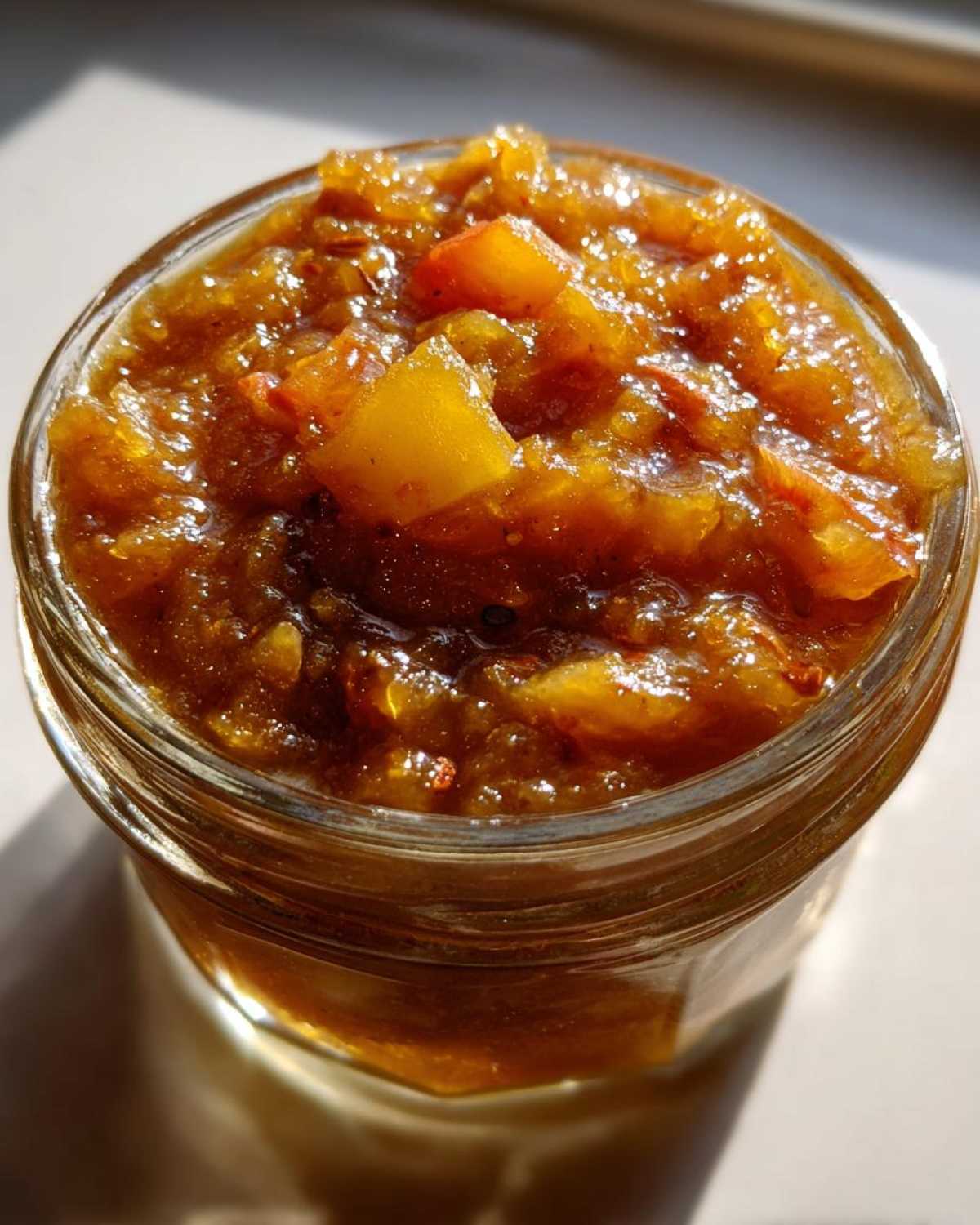 Spiced Peach Chutney - detail 3