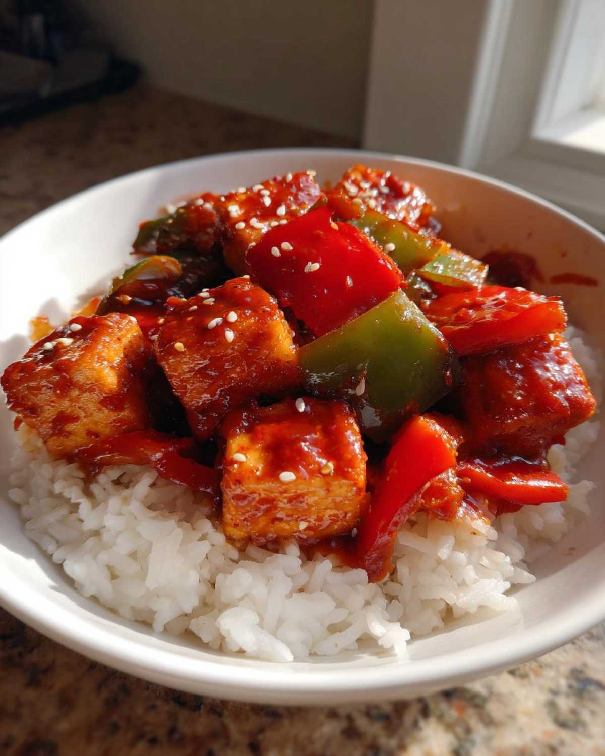 Spicy Sriracha Tofu Stir Fry - detail 1
