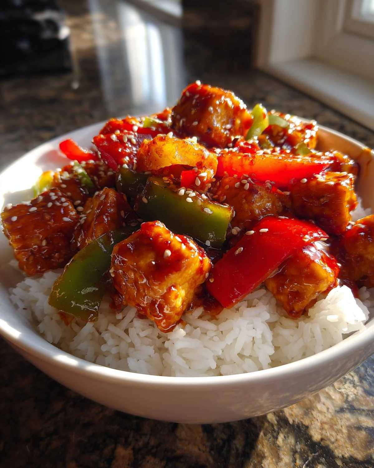 Spicy Sriracha Tofu Stir Fry - detail 3